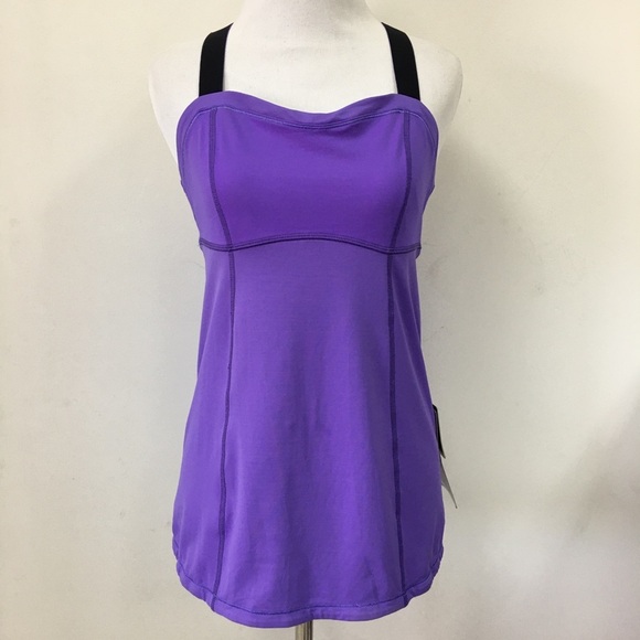lululemon athletica Tops - New Lululemon Run Catch Me Tank Size 6 Purple